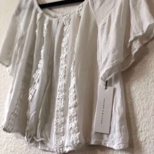 Off-the-Shoulders White Blouse